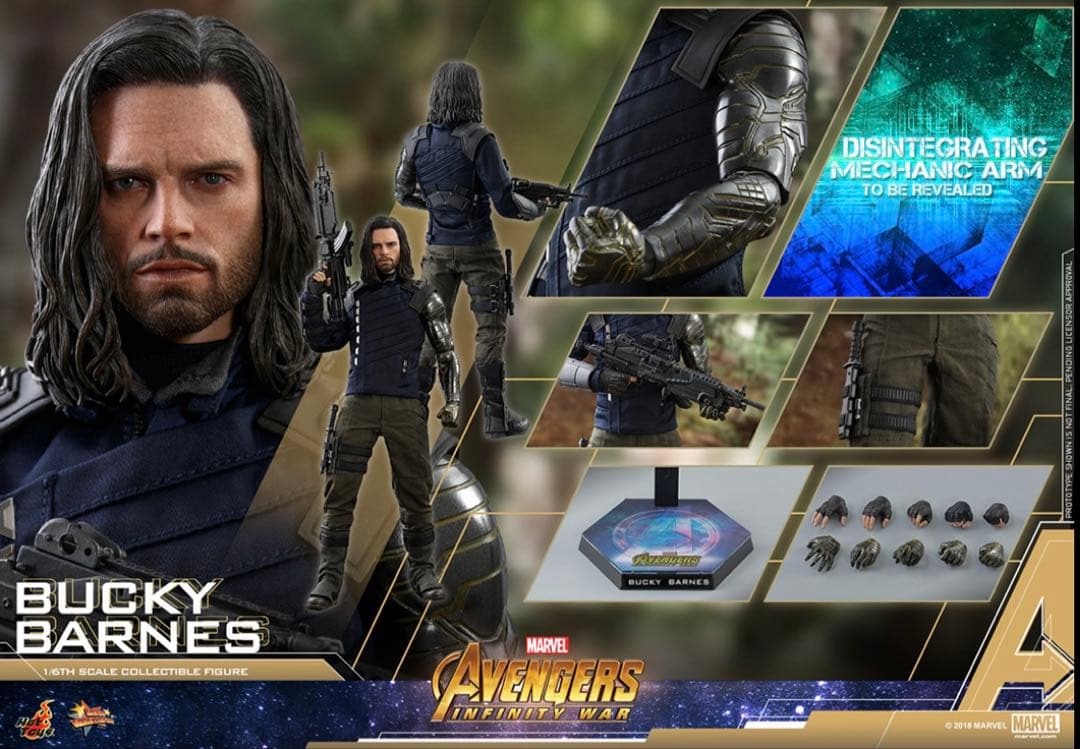 BUCKY BARNES アベンジャーズ ホットトイズ　バッキー