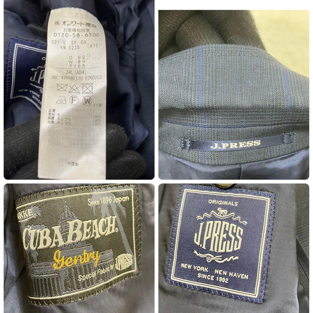 美品✨ジェイプレス 3ピース CUBA BEACH チェック スーツセットアップ