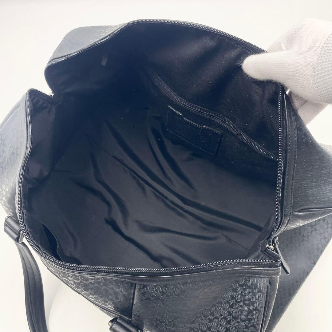 【極美品】COACH コーチ ボストンバッグ 2way シグネチャー エンボス