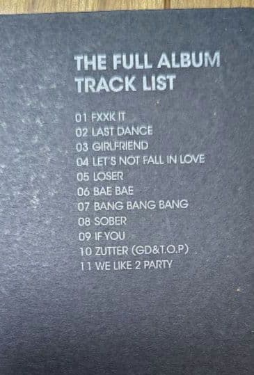 K-POP・アジア BIGBANG MADE THE FULL ALBUM TOPver.