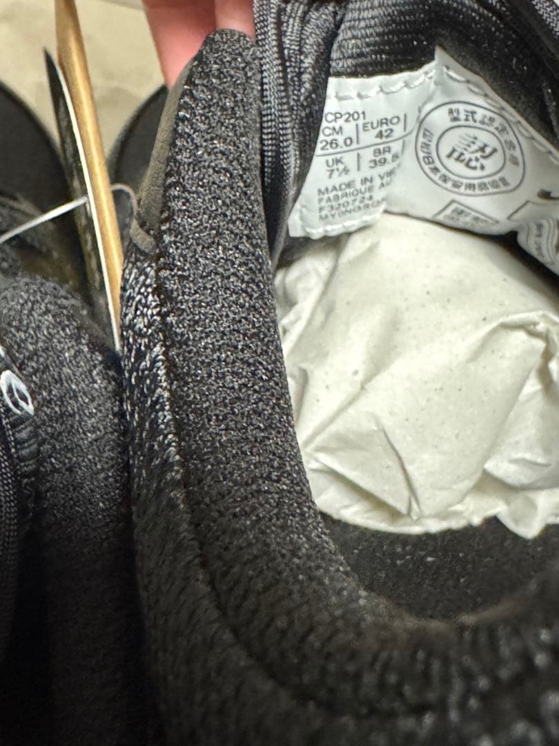 新品未使用品asicsアシックス安全靴CP201 JSAA 26cmブラック