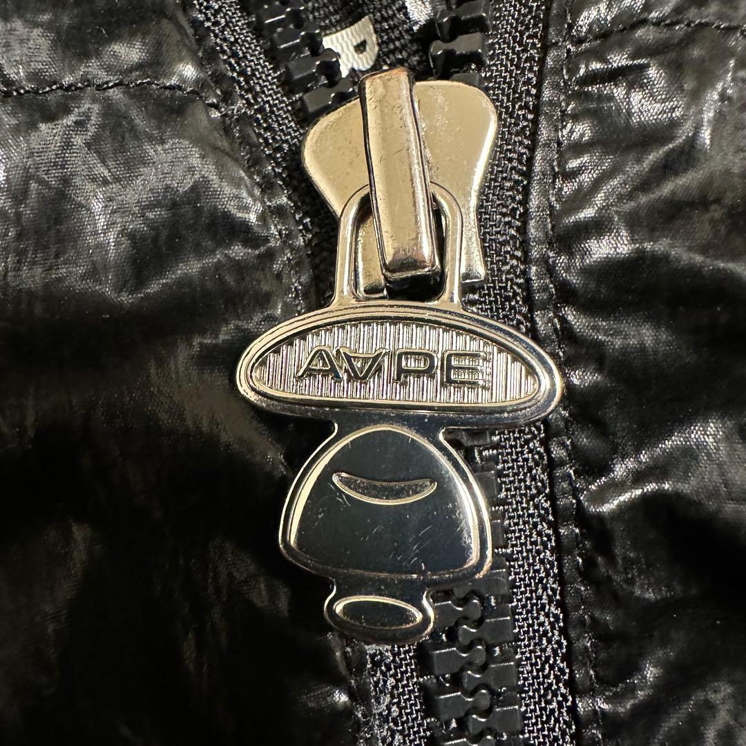 【AAPE】アベイシングエイプ ダウンベストブラック 光沢00s archive