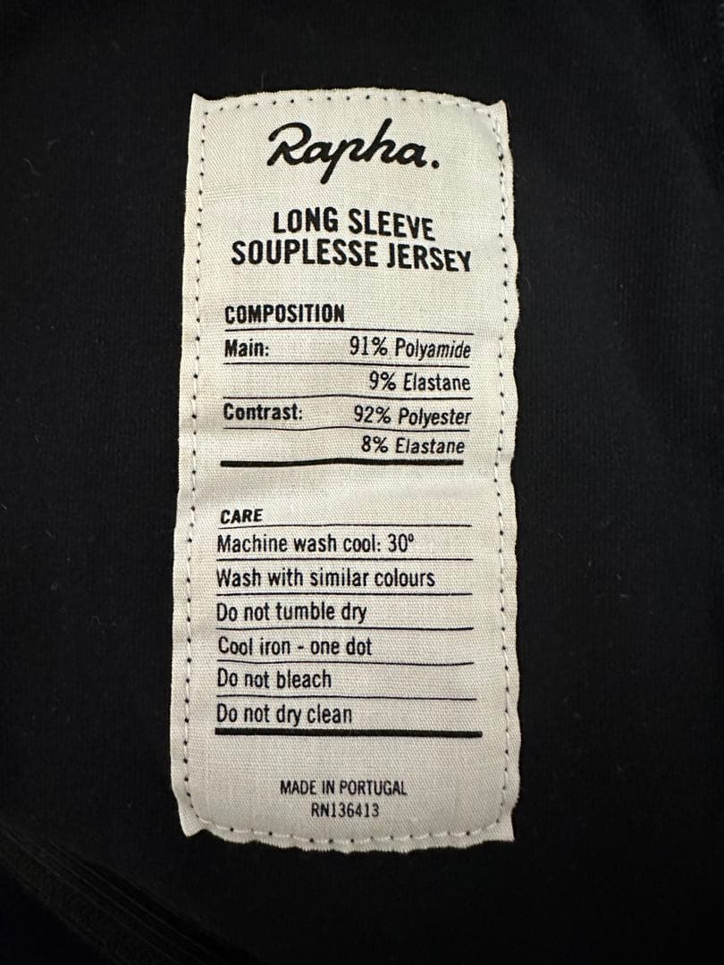 【Rapha】ラファ 長袖 SOUPLESSE JERSEY XS