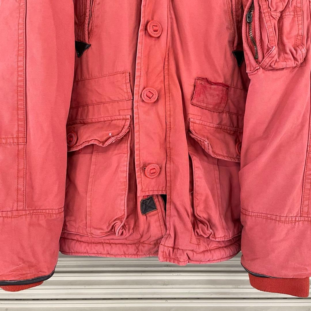 アバクロ used加工 MT.ワシントンジャケット ファーフーデッド 裏地ボア