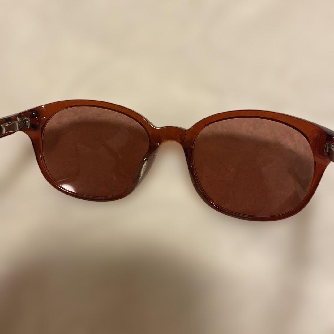 新品未使用　MONCLER ブラウン ラウンド型サングラス
