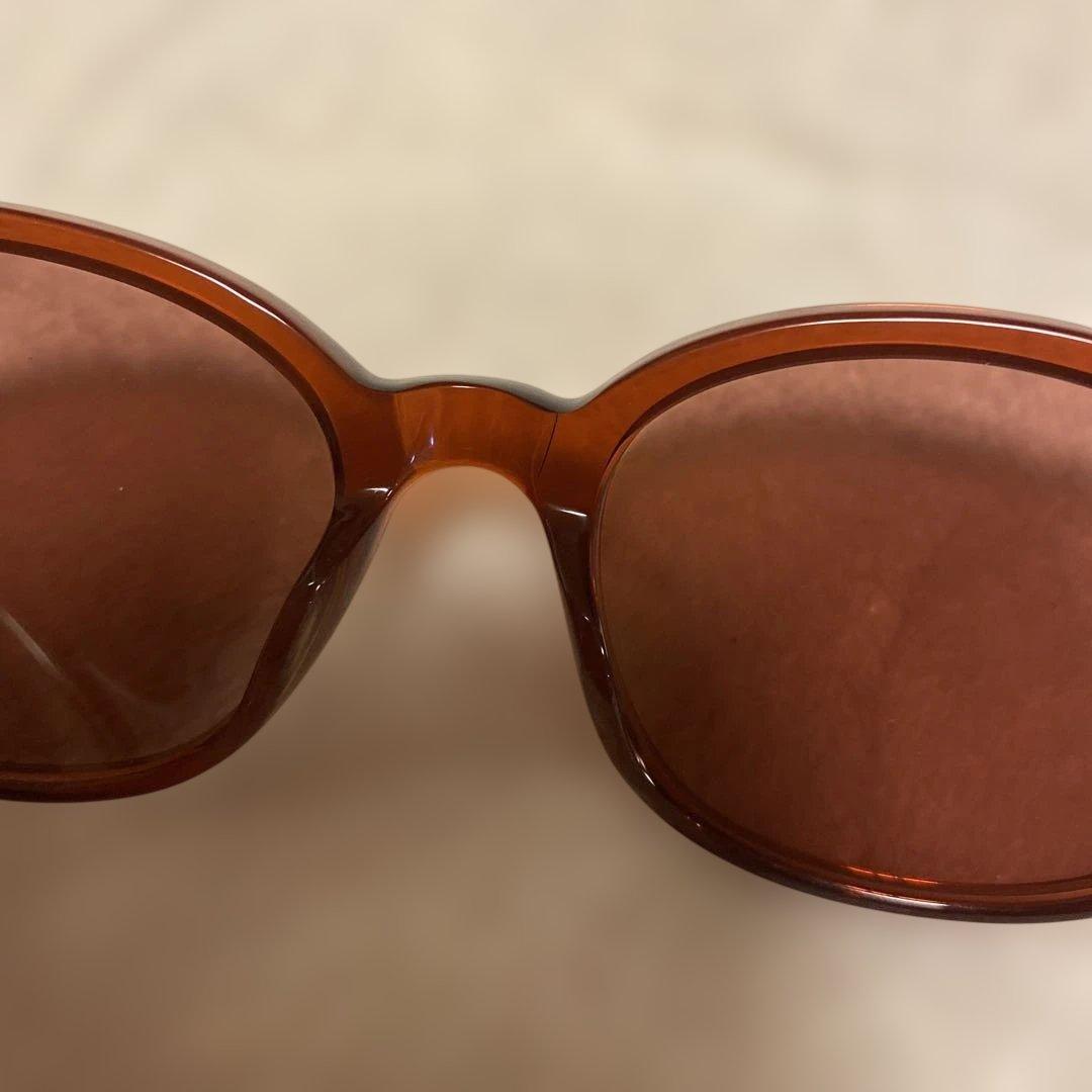 新品未使用　MONCLER ブラウン ラウンド型サングラス