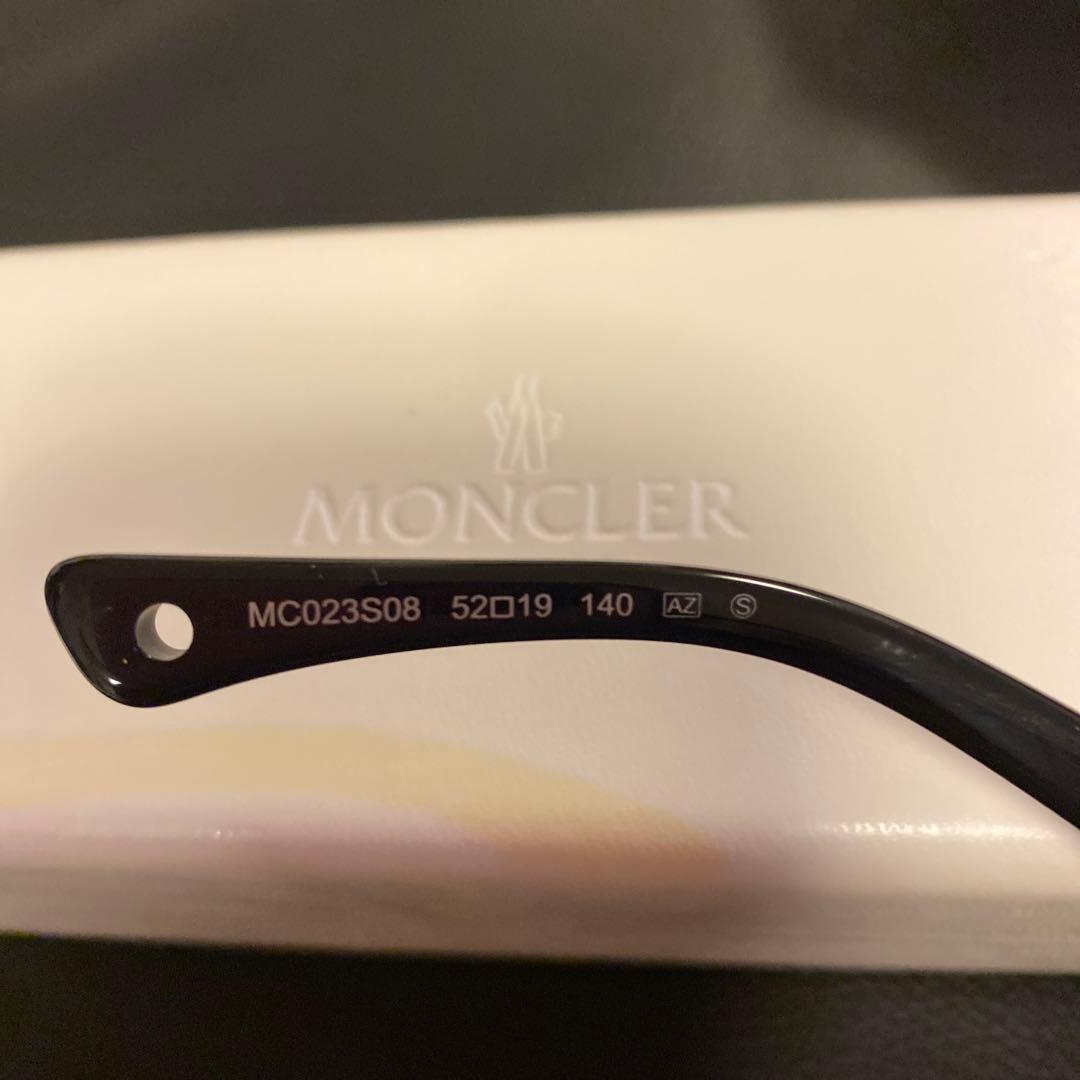 新品未使用　MONCLER ブラウン ラウンド型サングラス