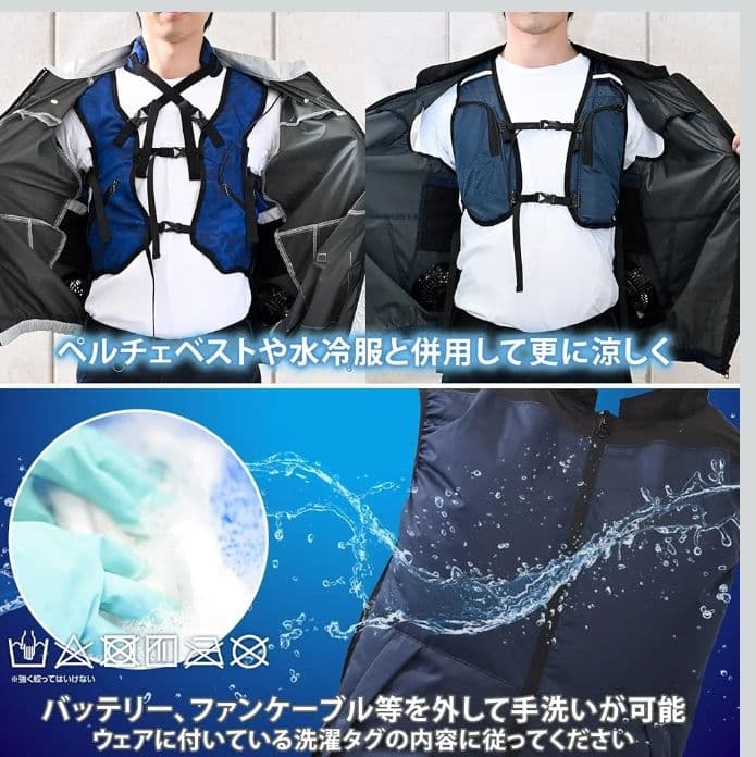 【新品】４Lベストタイプ バッテリー付フルセットYAMAZEN 空調服