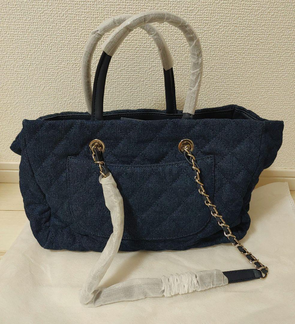 CHANEL　デニムキルティング　ハンドバッグ　ノベルティ商品　非売品