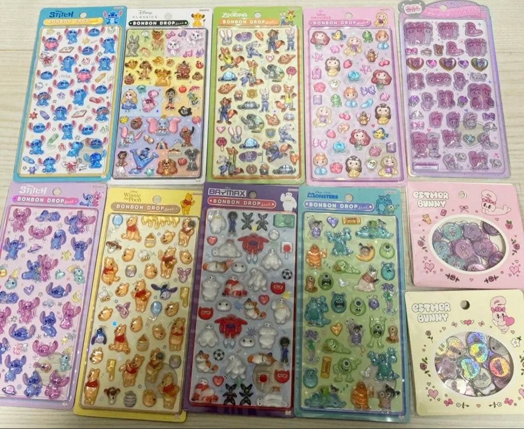 ボンボンドロップシール ✩ ディズニー　うるちゅる ❤︎ エスターバニー　おはじき