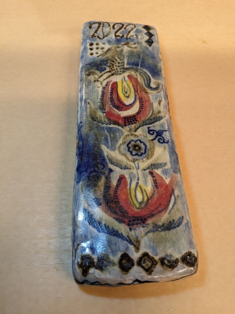 松浦ナオコ　タイル風皿