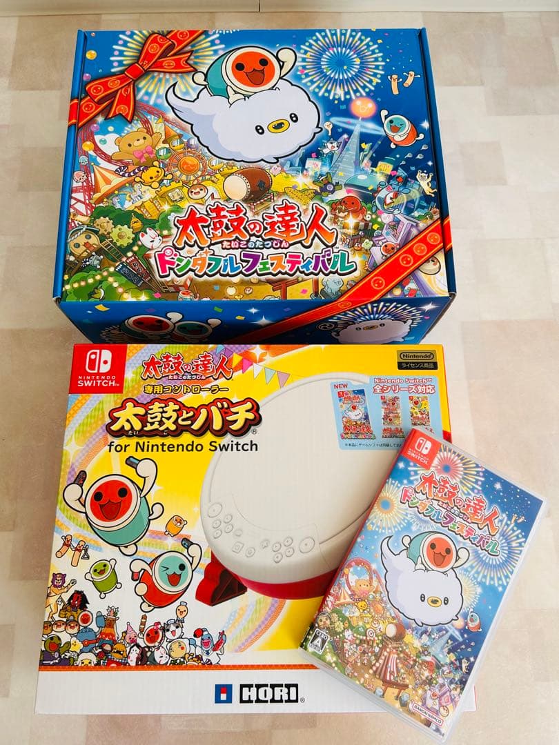 太鼓の達人 ドンフルフェスティバル　ソフト・太鼓とバチ　セット売り