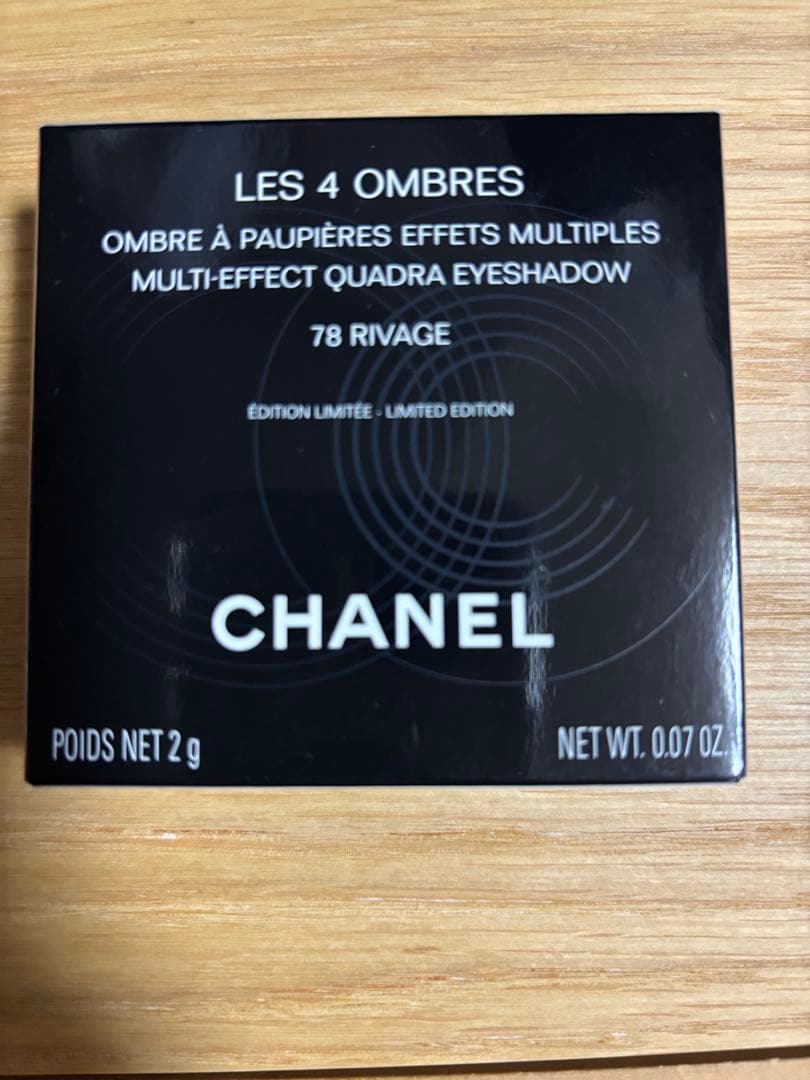 新品未使用CHANEL レキャトルオンブル:リヴァージュアイシャドウパレット