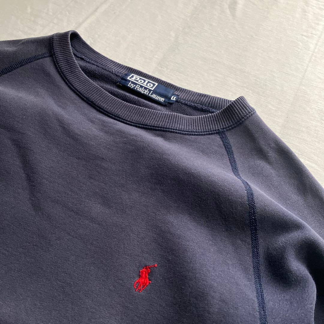 old Ralph Lauren /スウェット フェード ネイビー LL