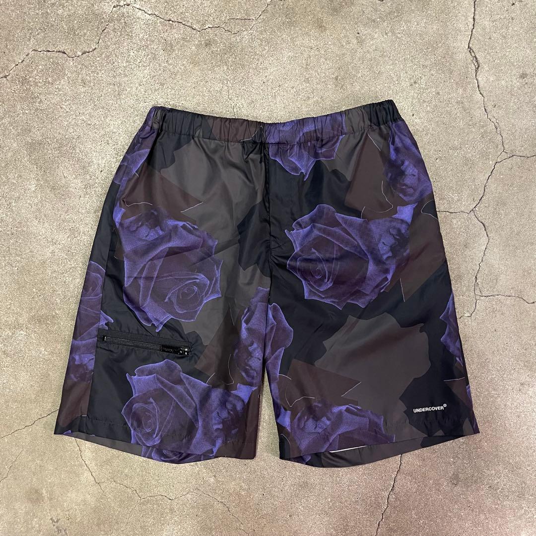 Undercover UP1D4505 ローズプリント ショートパンツ