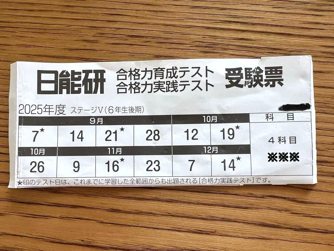 【最新版】日能研6年2025年度後期　全国公開模試・合格力育成テスト・実践テスト