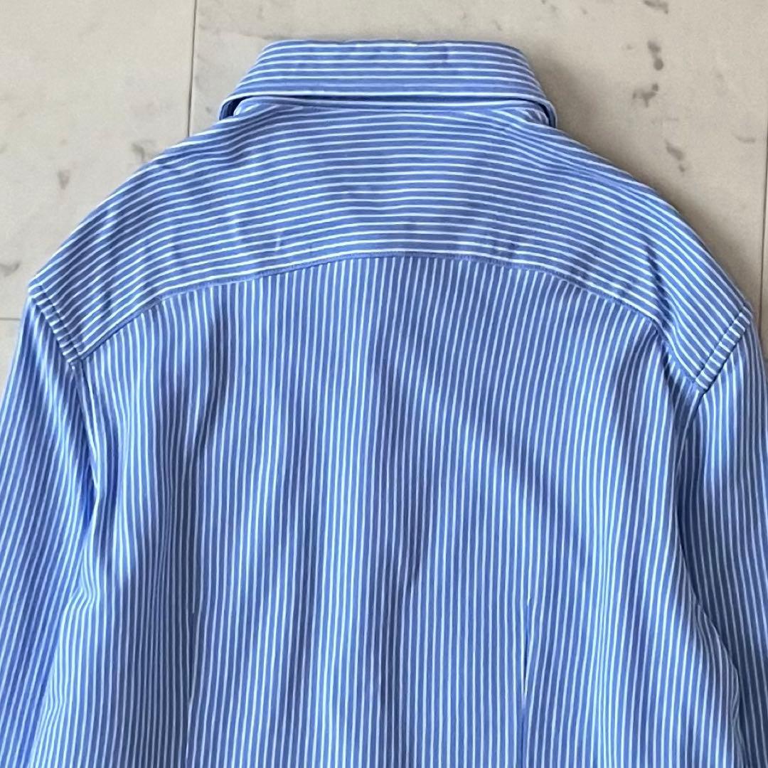 美品＊ポロラルフローレン KNIT DRESS SHIRT ロゴ刺繍 M