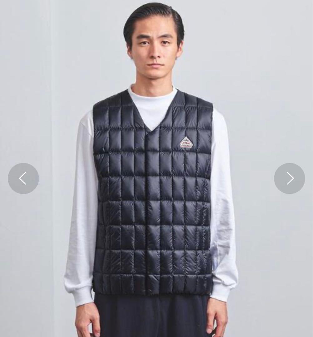 新品未使用◎PYRENEX ピレネックス インナーダウンベスト S ネイビー