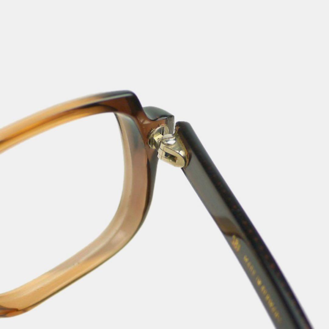 デッド80sビンテージSFBジャーマン メガネ フレーム ドイツ製 伊達眼鏡 茶