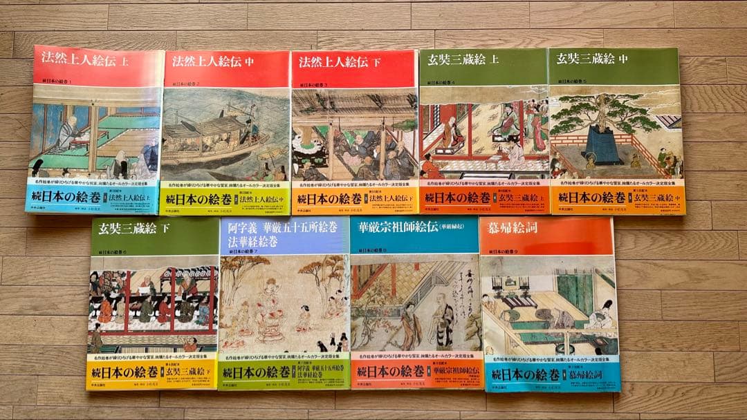 続日本の絵巻 全27巻セット　中央公論社　古書