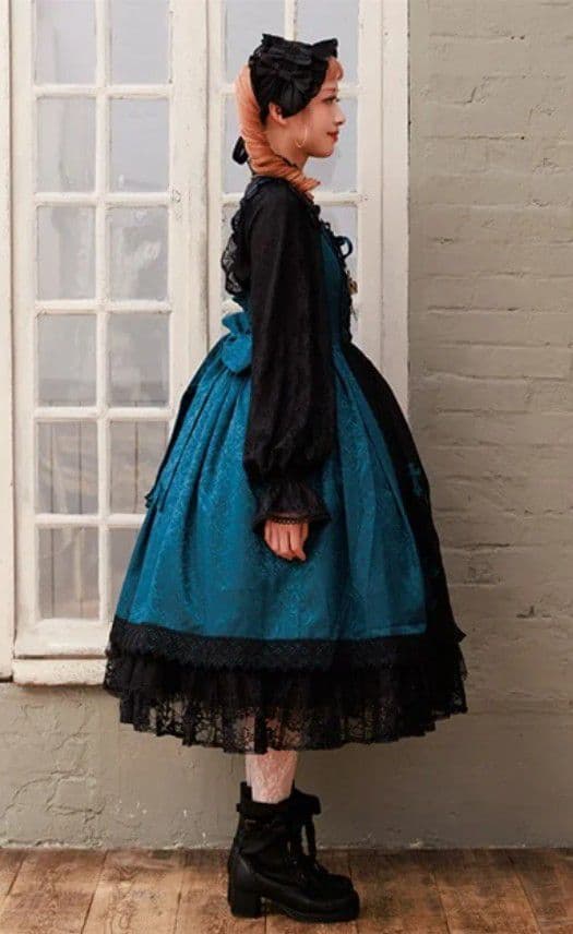 Chalmiere　シャルミエール　クロスモチーフジャンスカ　グリーン