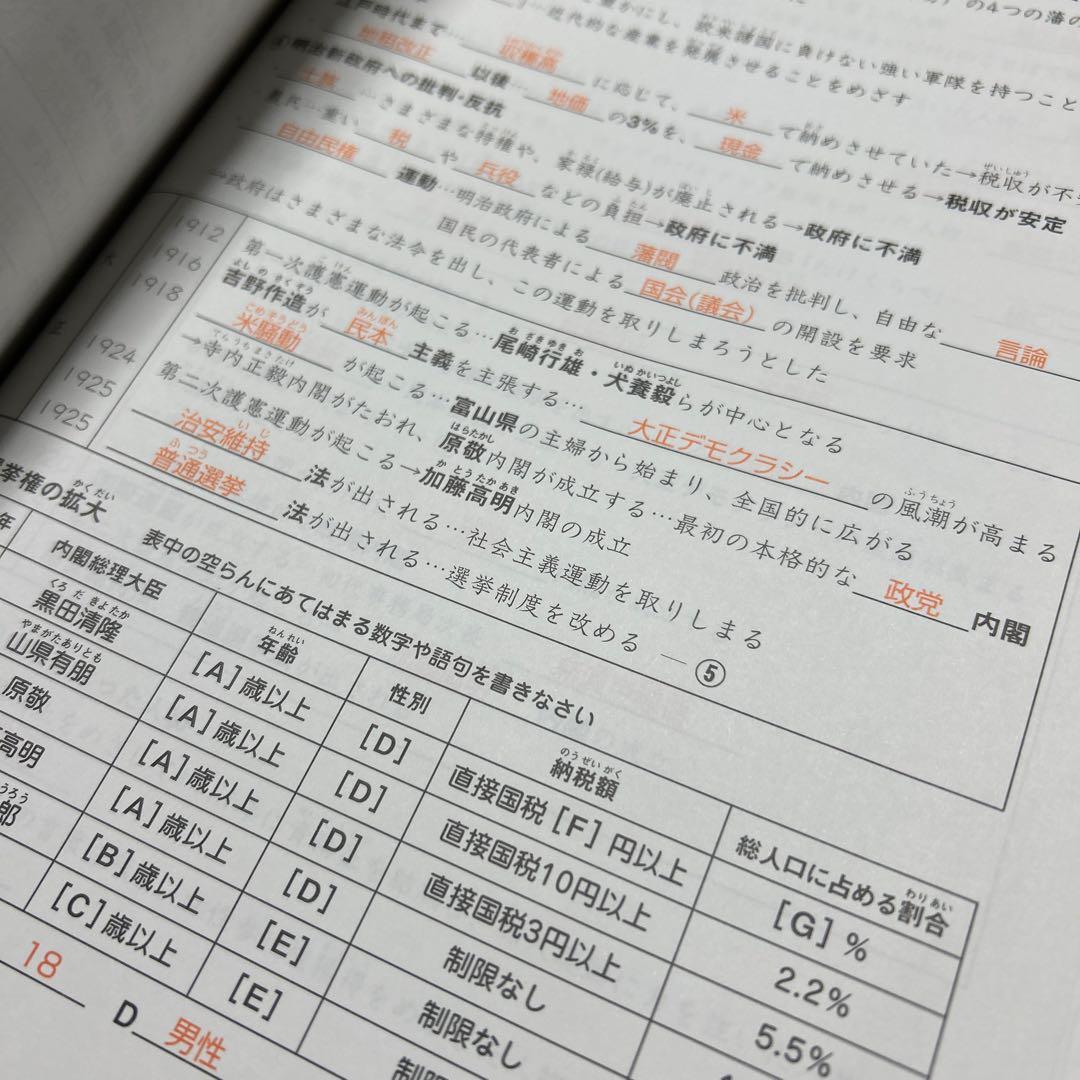 ㉓ね　サピックス　SAPIX 社会　知識の総完成　36回分　欠番なし　重要暗記