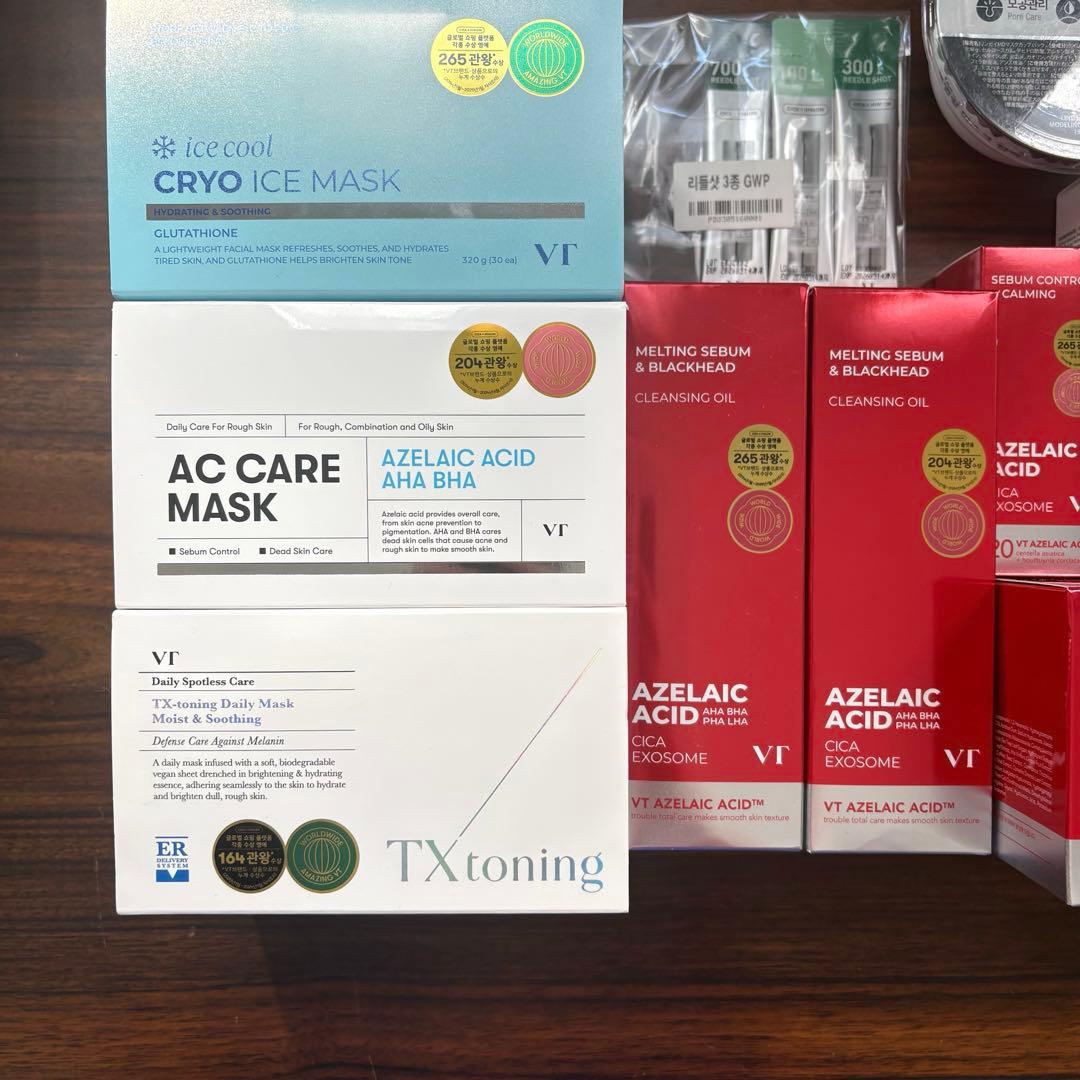 新品　VT スキンケアセット アゼライン酸　フェイスパック　クレンジング　美容液