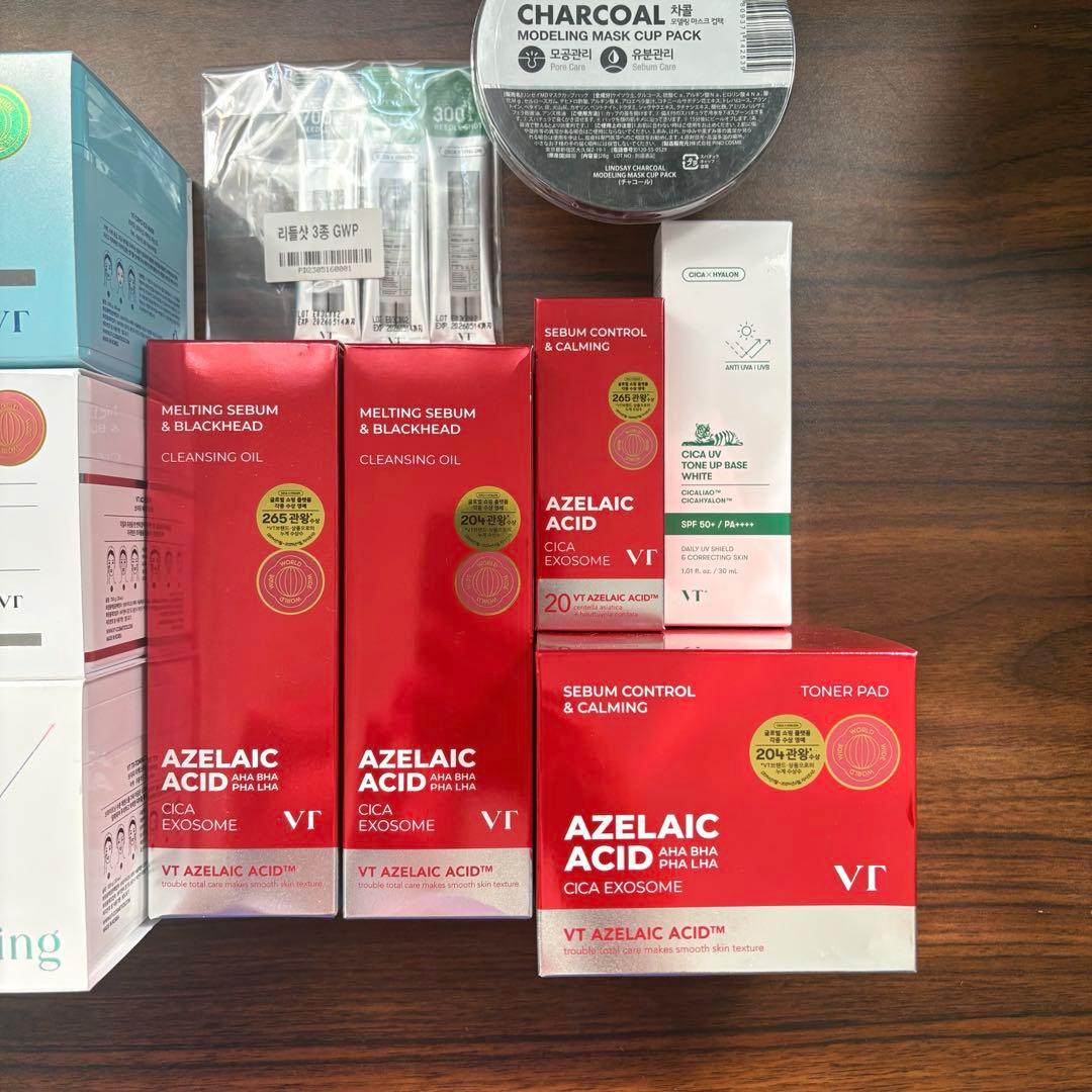 新品　VT スキンケアセット アゼライン酸　フェイスパック　クレンジング　美容液