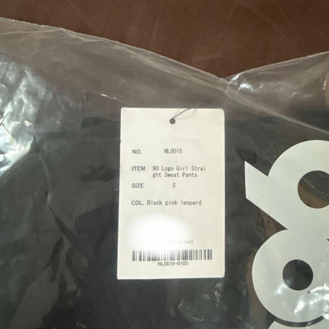 ブラック　9090 girl 90 Logo Girl Tee Pants 豹柄