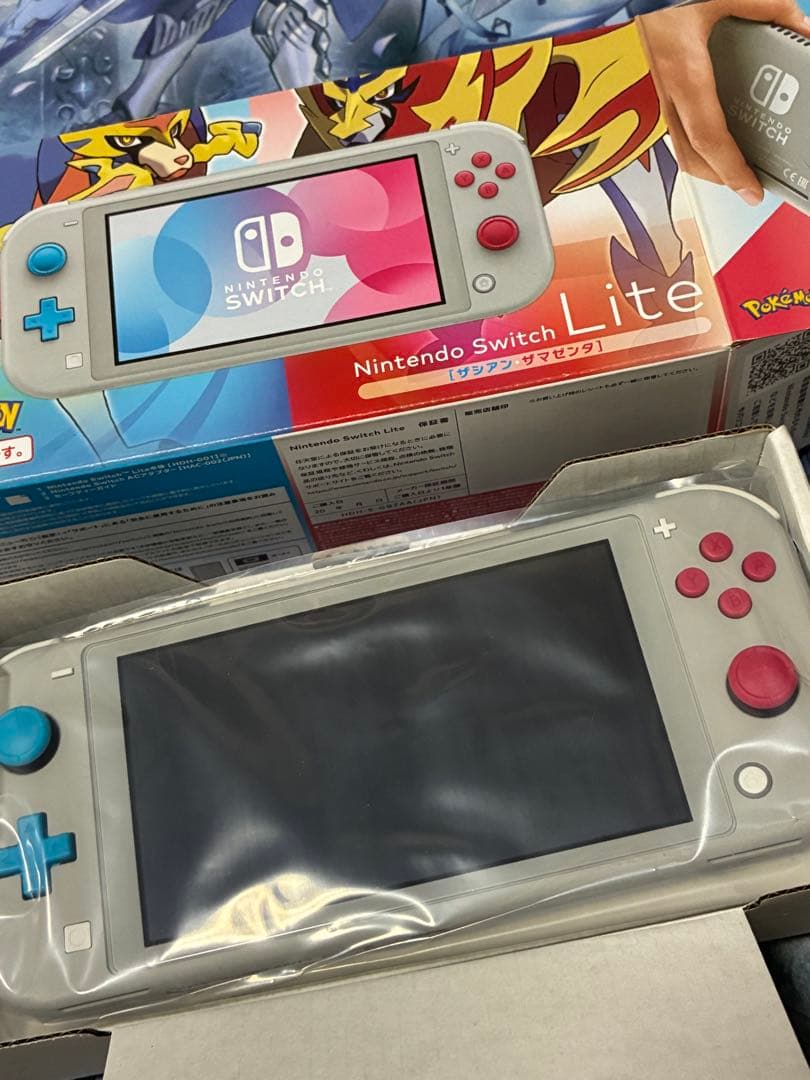 【美品/中古】ポケモン Switch Lite ザシアン ザマゼンタ 完備品