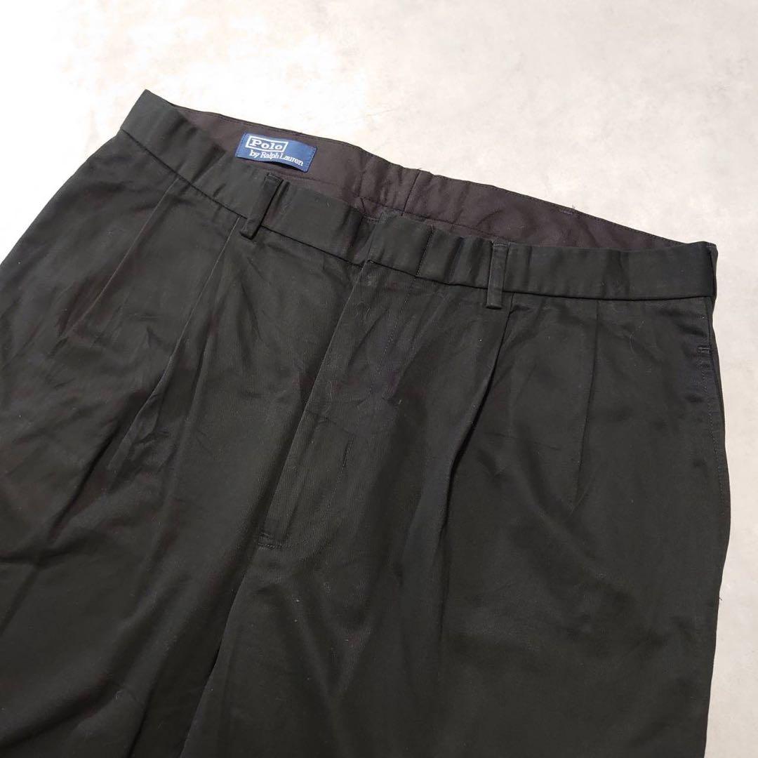 ポロチノPolo by Ralph Laurenツータックチノパンツ古着K281