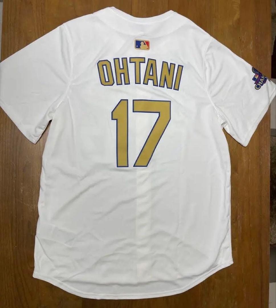 【値下げ】大谷翔平 ワールドシリーズチャンピオン記念ユニフォーム US Ｌサイズ