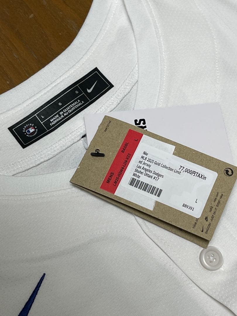 【値下げ】大谷翔平 ワールドシリーズチャンピオン記念ユニフォーム US Ｌサイズ