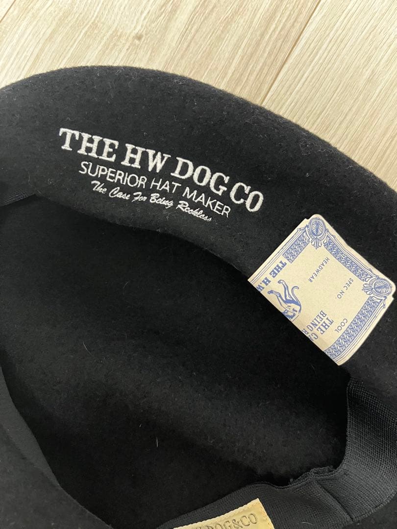 THE HW DOG CO ベレー帽　EMBROIDERY BIG BERET