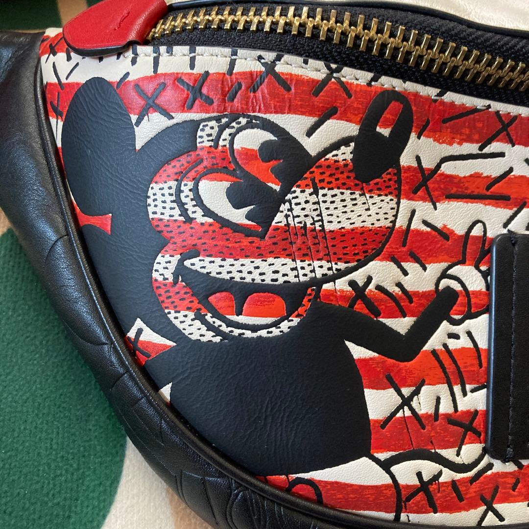 COACH Keith Haring ボディバッグ　ミッキーコラボ希少品