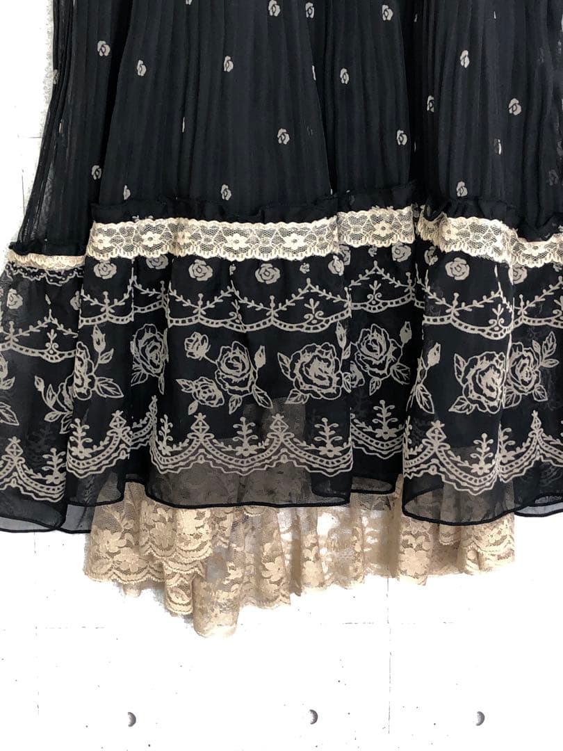 axes femme 古着 ナポレオンデザイン キャミ ミニワンピース