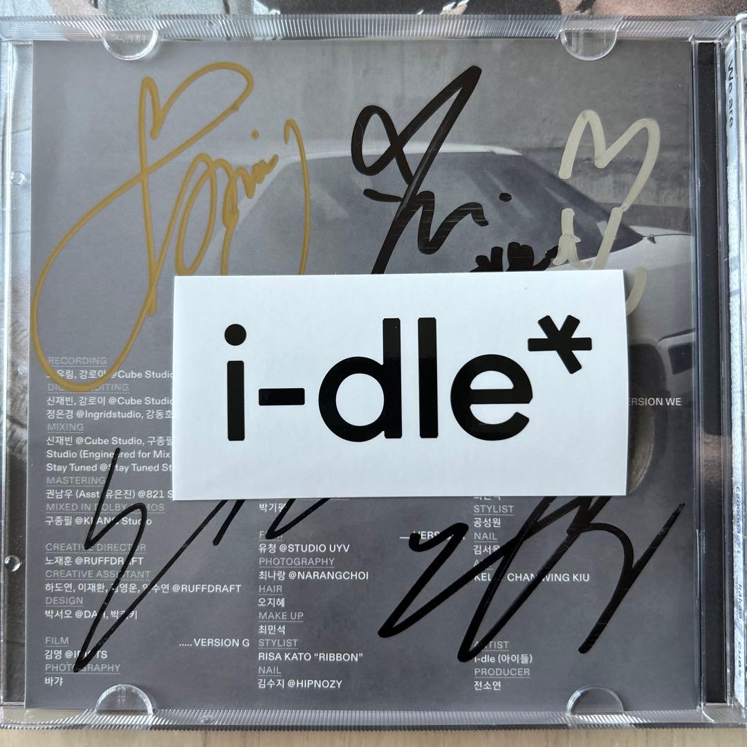 全員サイン入り i-dle 8th アルバム WE ARE 封入トレカコンプ