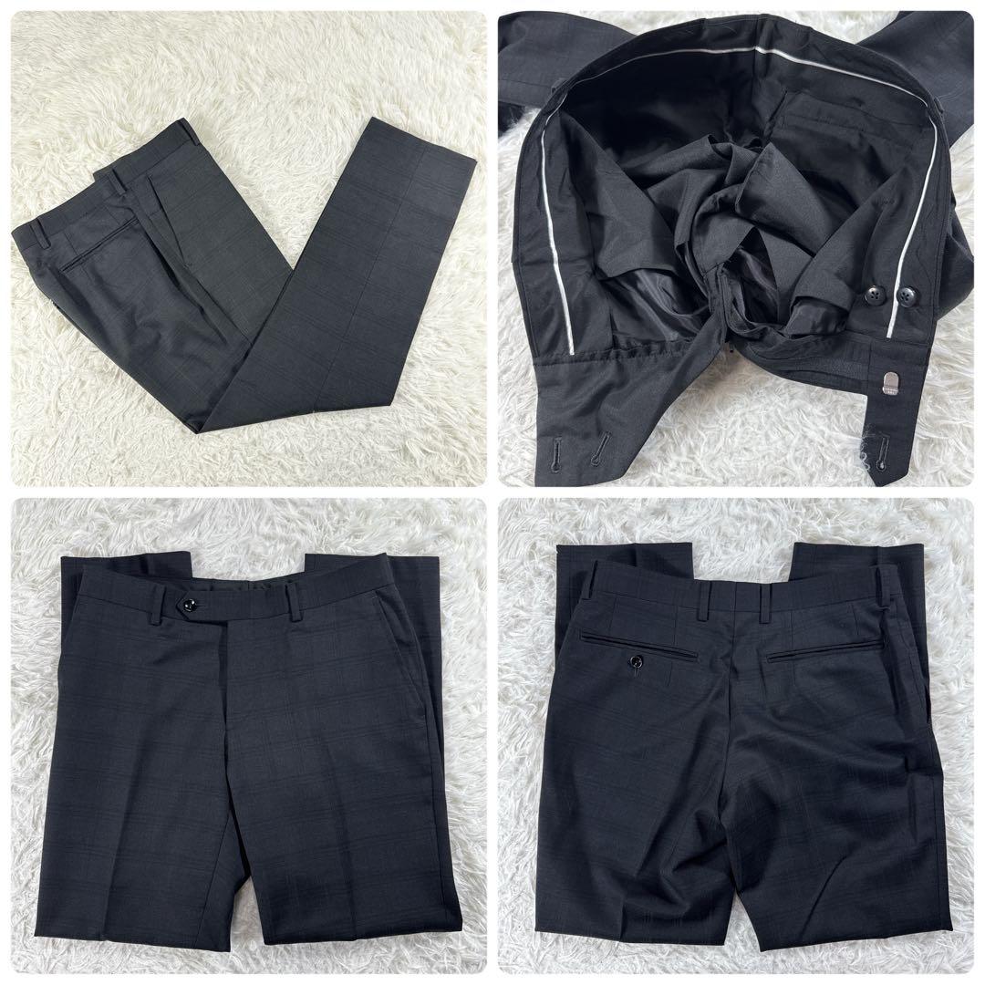 スーツセレクト スリーピーススーツ シャドーチェック メンズ Y4 スリム