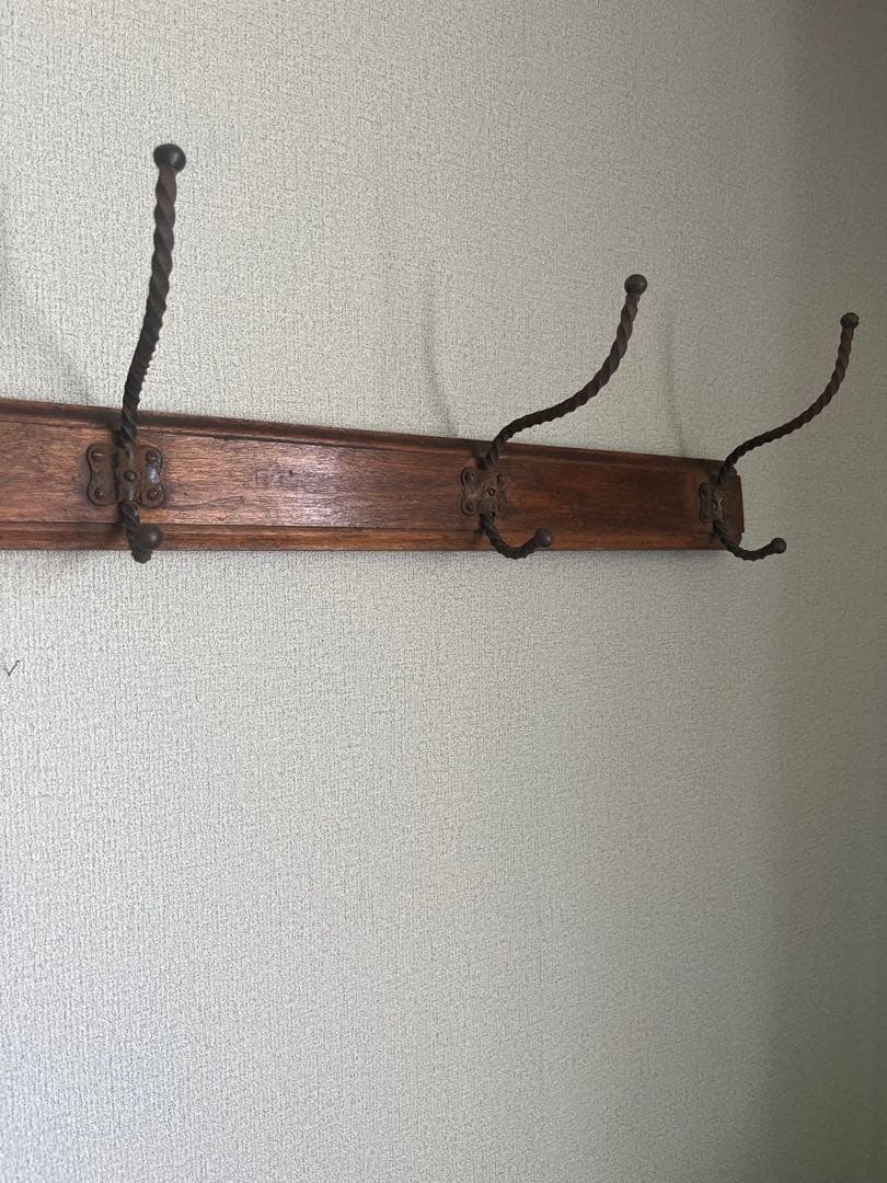 フランスアンティーク　壁掛けフック　ハンガー　ウォールフック　アイアン