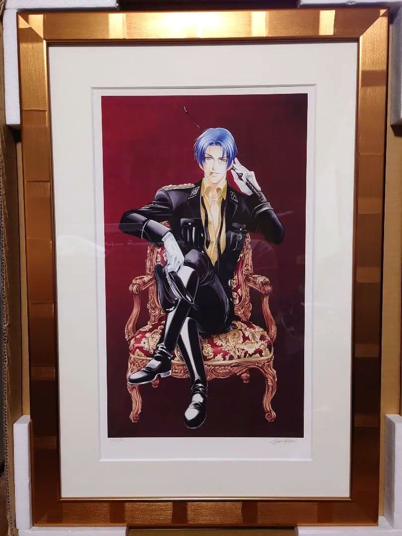 ナチ■氷栗優■版画(初期版)■保証書付き■学園ヘヴン■中嶋英明■鬼恋堂