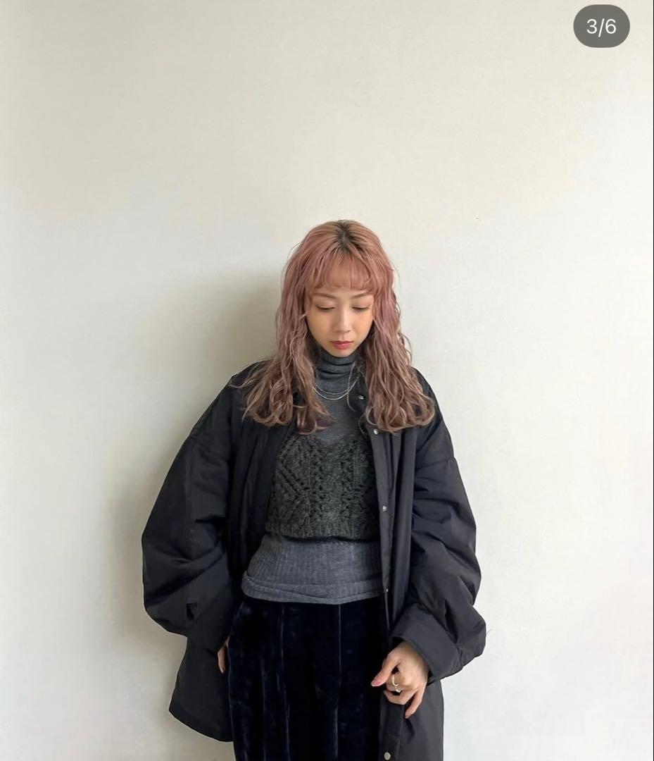 【新品未使用】anuke パディングボタンシャツ