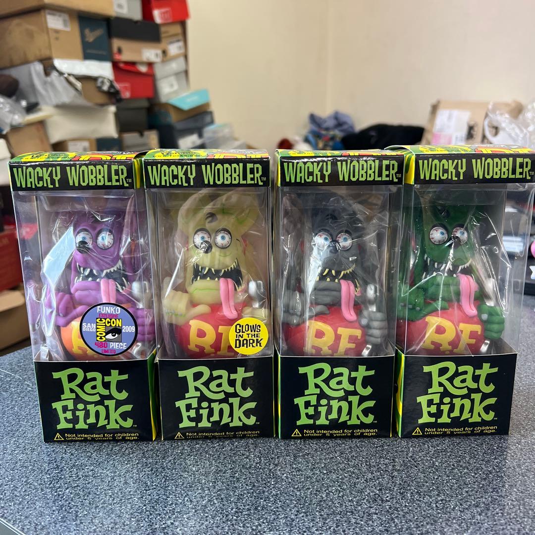 希少スパナフィンク　ラットフィンクボビングヘッド4体セット