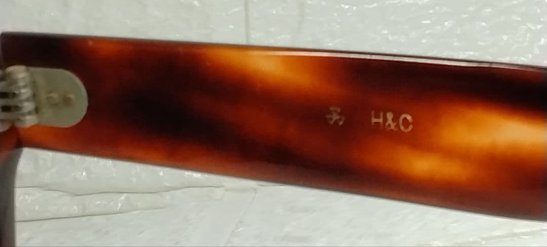 ジョン 　H&C ブラウン ファッション・べっ甲柄メガネ 56-20