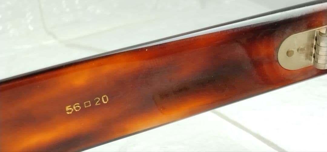 ジョン 　H&C ブラウン ファッション・べっ甲柄メガネ 56-20