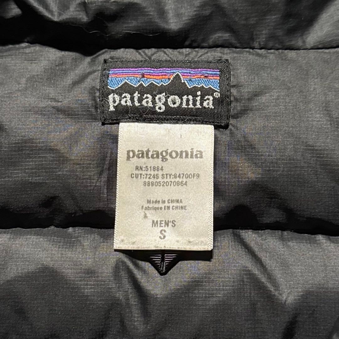 00s Patagonia ダウンセーターフーディー ブラック S