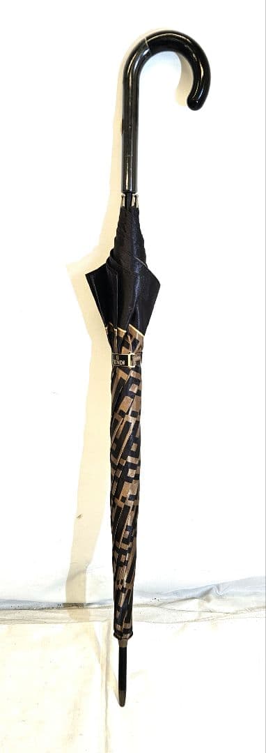 正規品　FENDI　フェンディ　長傘　雨傘　FF　ロゴ　ズッカ柄