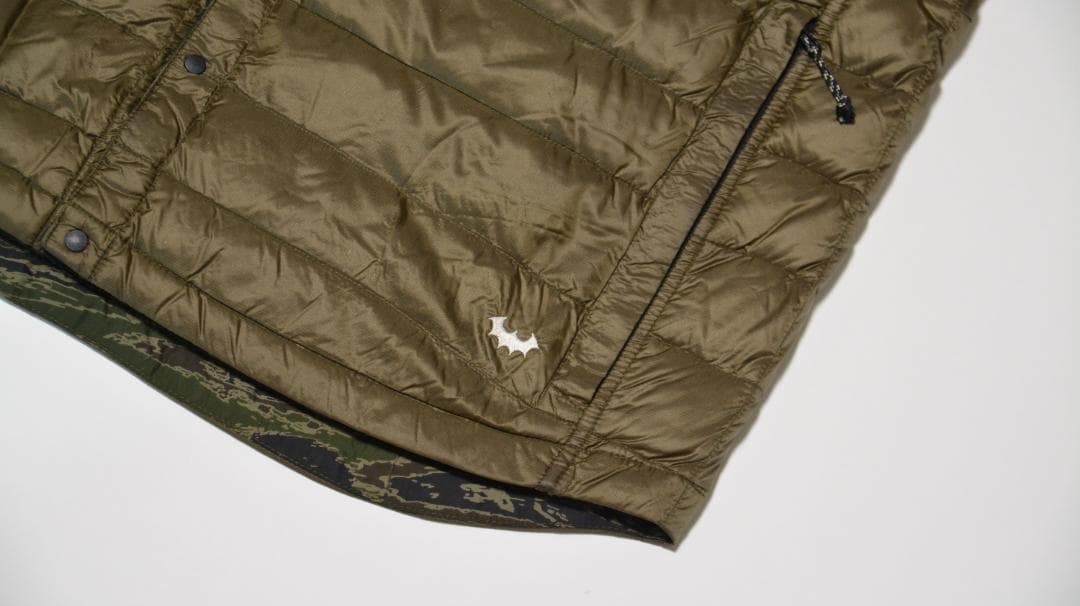 BACK CHANNEL x NANGA リバーシブル ダウン ベスト