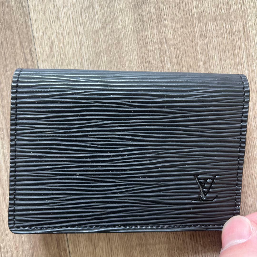 コ*隊様 Louis Vuitton ブラック 名刺入れ