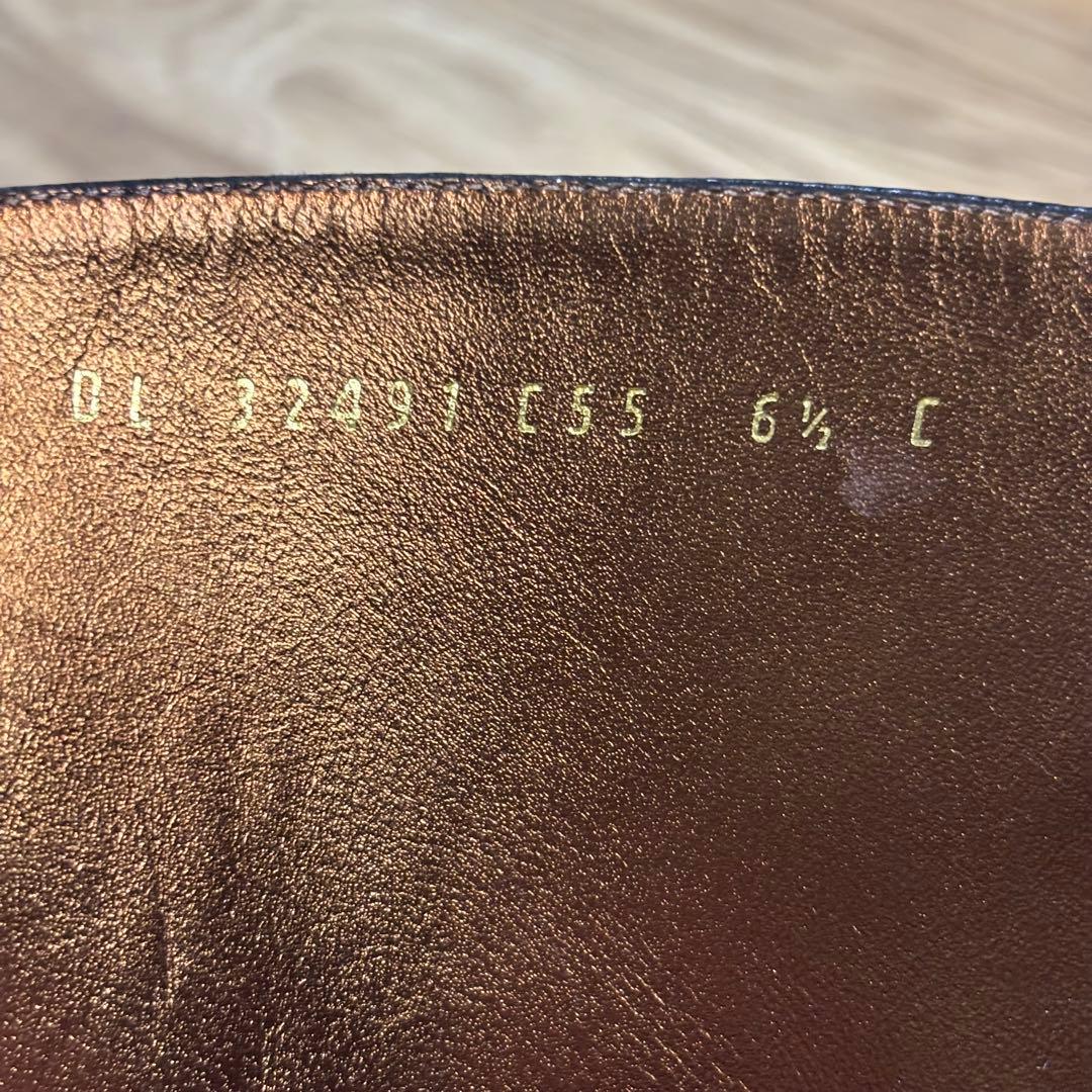 【極美品】サルヴァトーレフェラガモ レザーショートブーツ サイドジップ 24cm