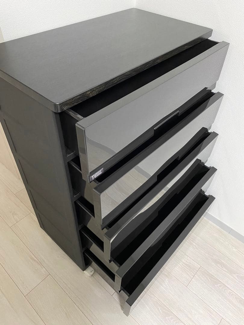 ※専用出品　ニトリ天馬 フィッツプラスプレミアム 5段 ブラック キャスター付き